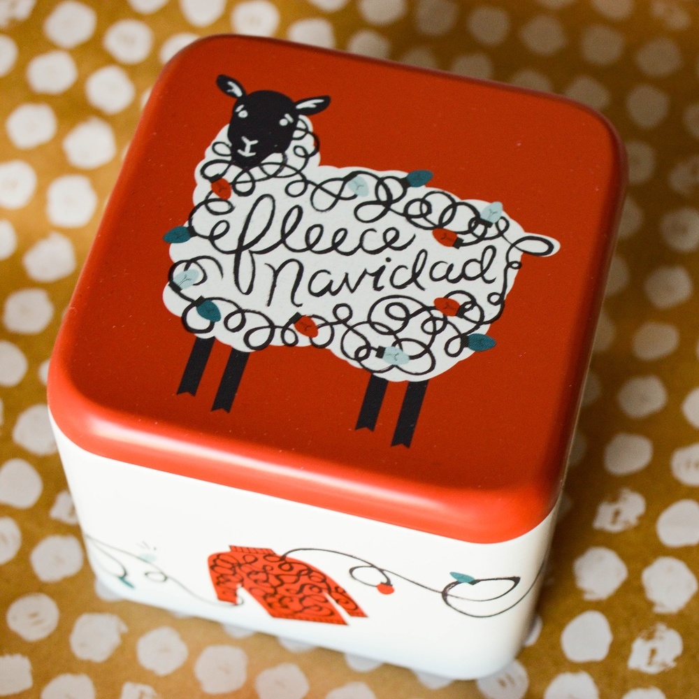 Fleece Navidad Tin Box | Fossil
